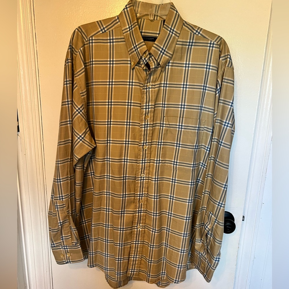 Men's Burberry button up size large
